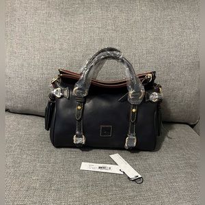 Dooney & Bourke dark navy satchel purse NWT